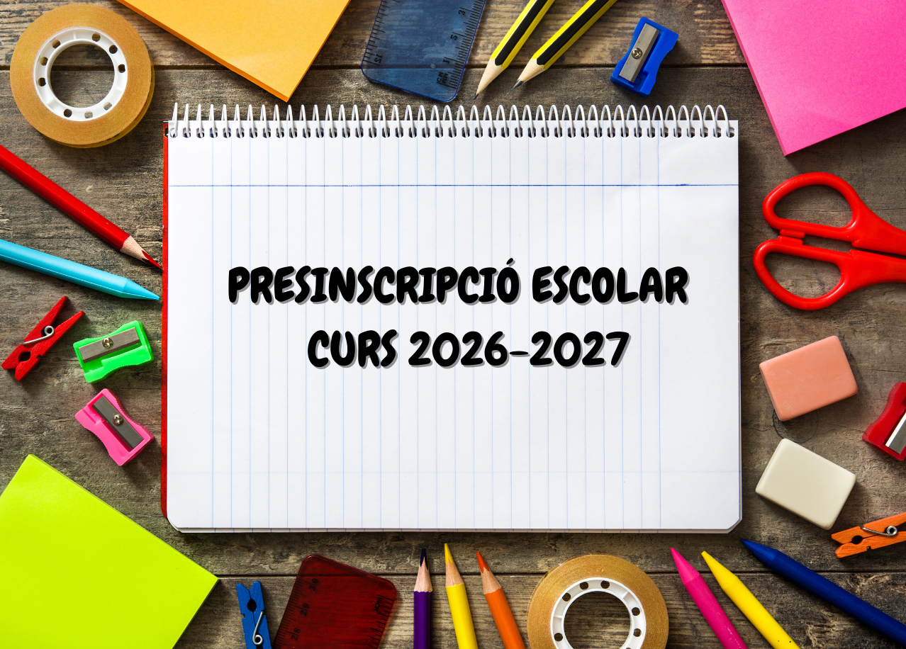 Imatge de la notícia: Comença la preinscripció escolar per a infantil, primària i ESO del curs 2026-2027